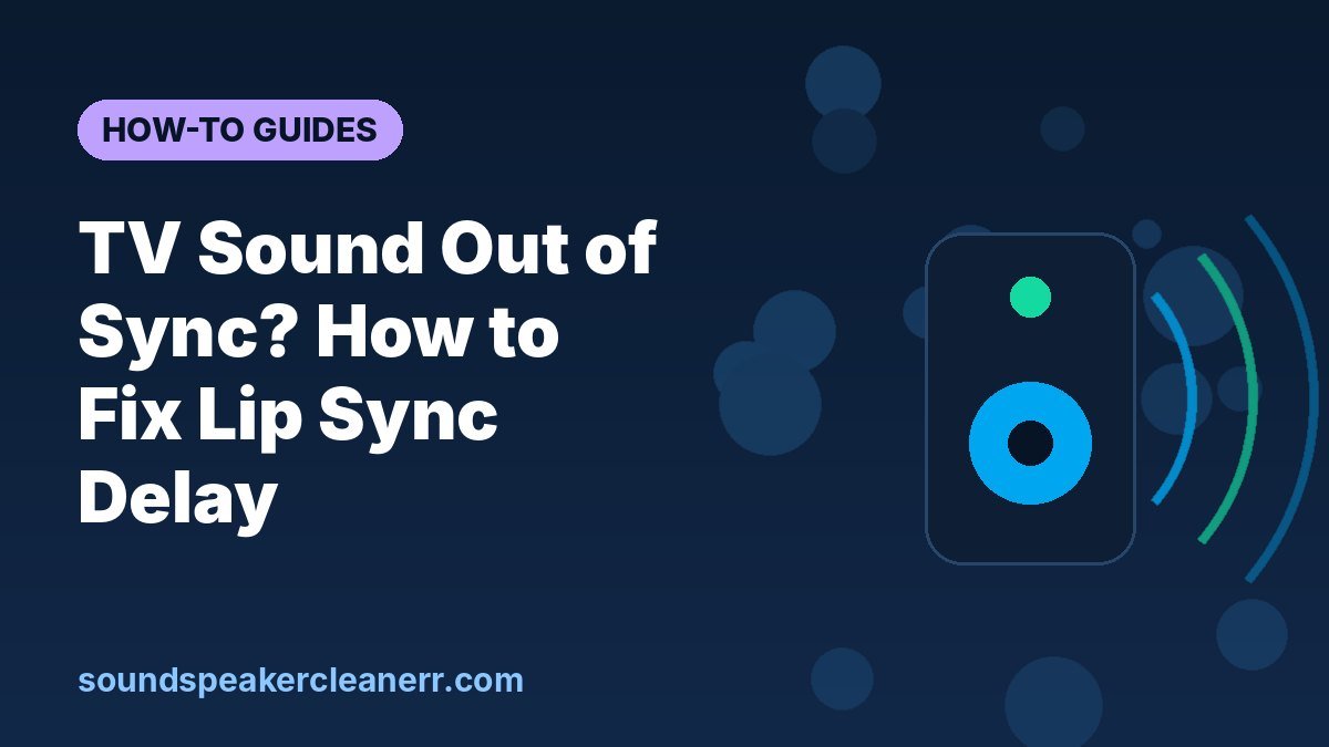 TV Sound Out of Sync? How to Fix Lip Sync Delay