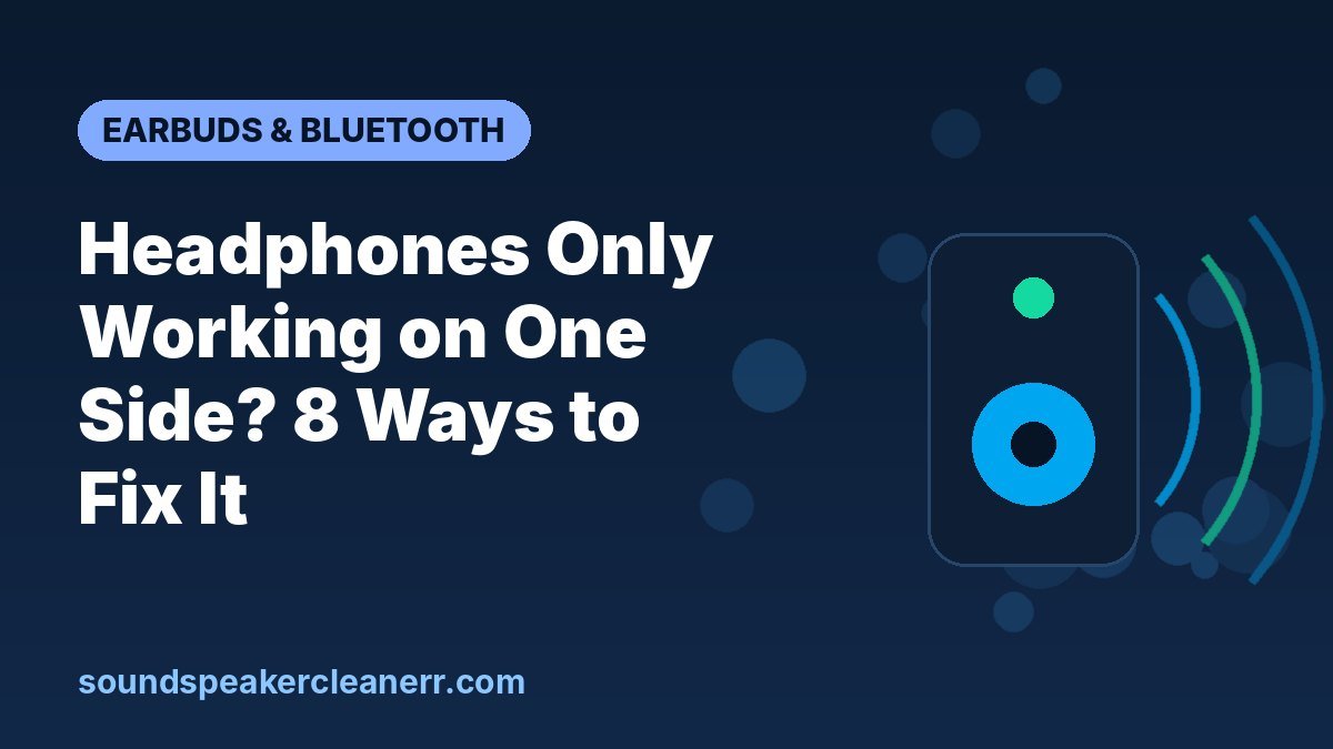 Headphones Only Working on One Side? 8 Ways to Fix It