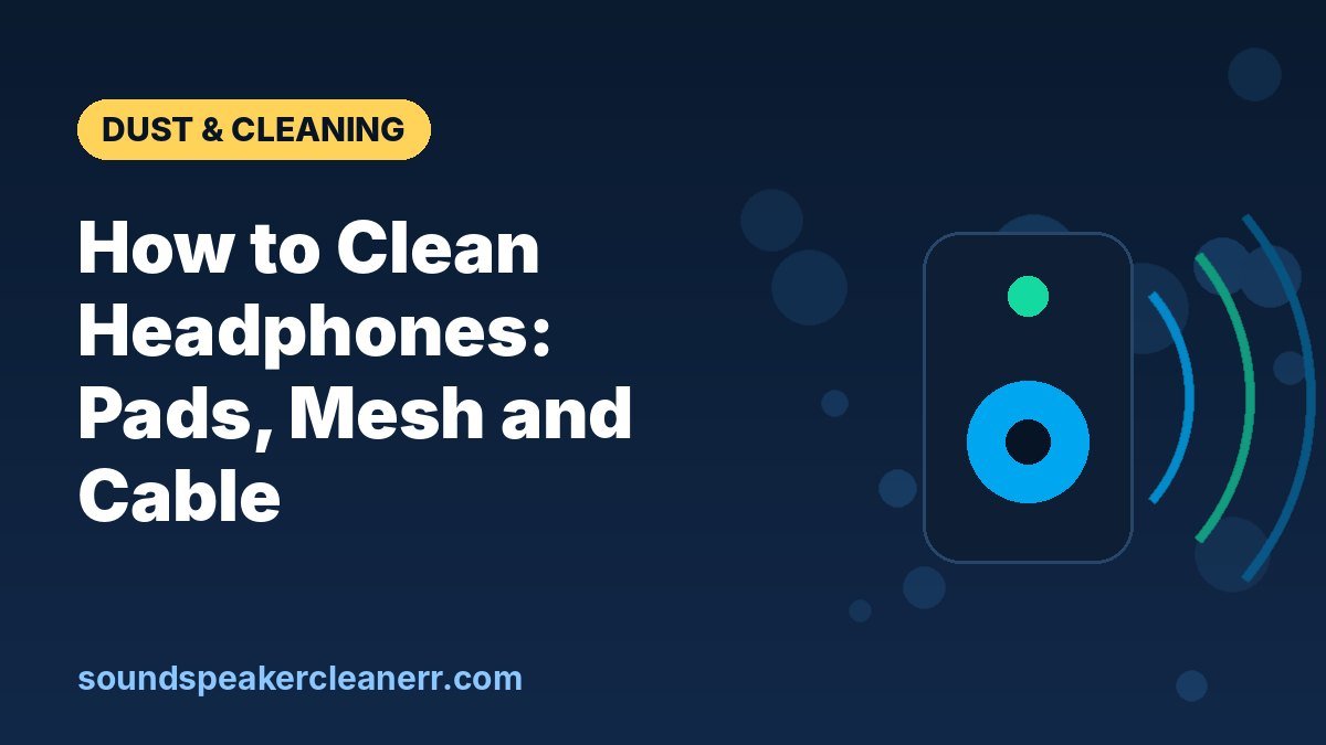 How to Clean Headphones: Pads, Mesh and Cable
