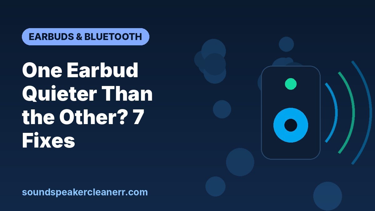 One Earbud Quieter Than the Other? 7 Fixes